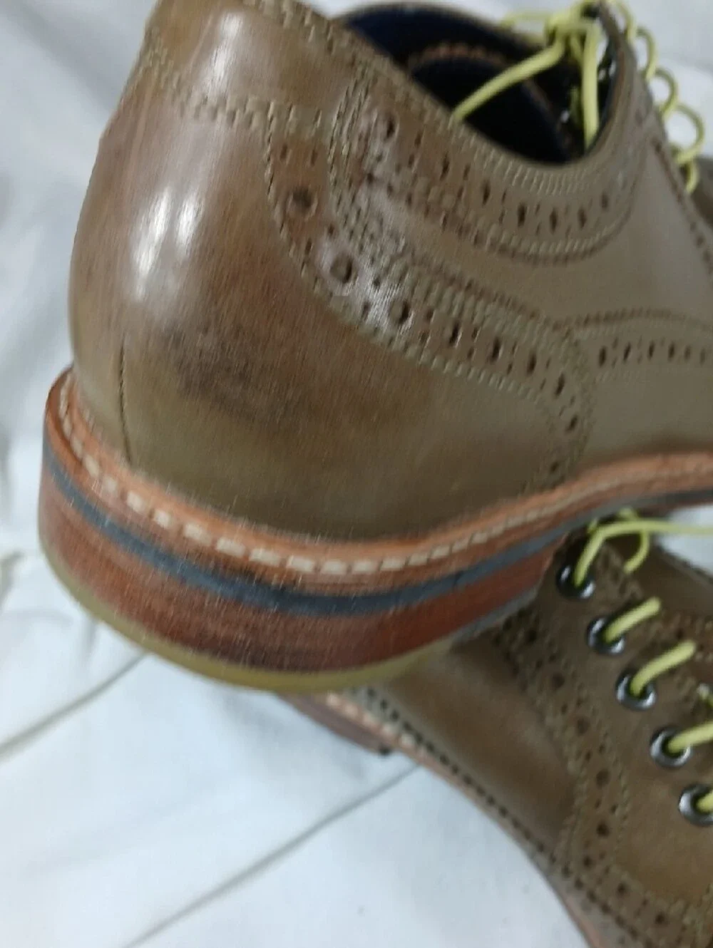 Cole Haan Men’s Wingtip Derby Oxfords in Taupe